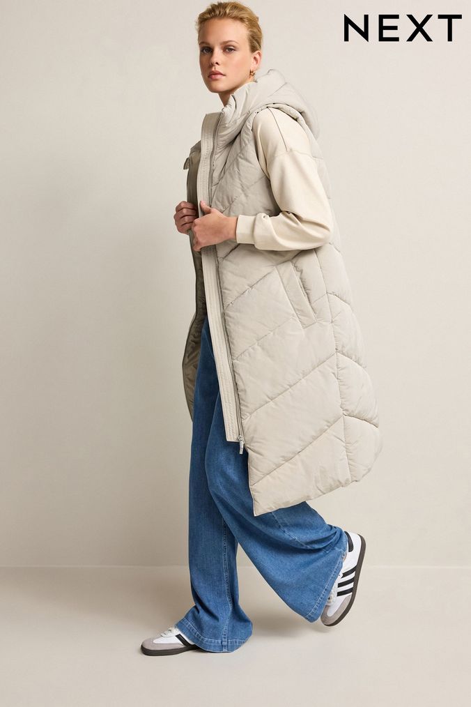 Ladies white discount padded coat
