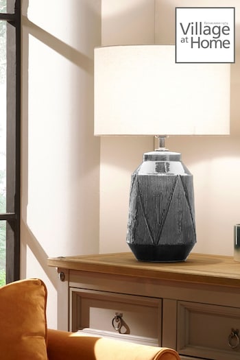 Village At Home Grey Safi Table Lamp (252048) | £124