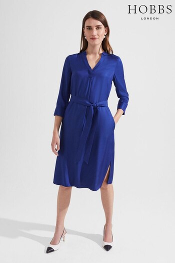 Hobbs Blue Sara Shirt Dress (252072) | £129
