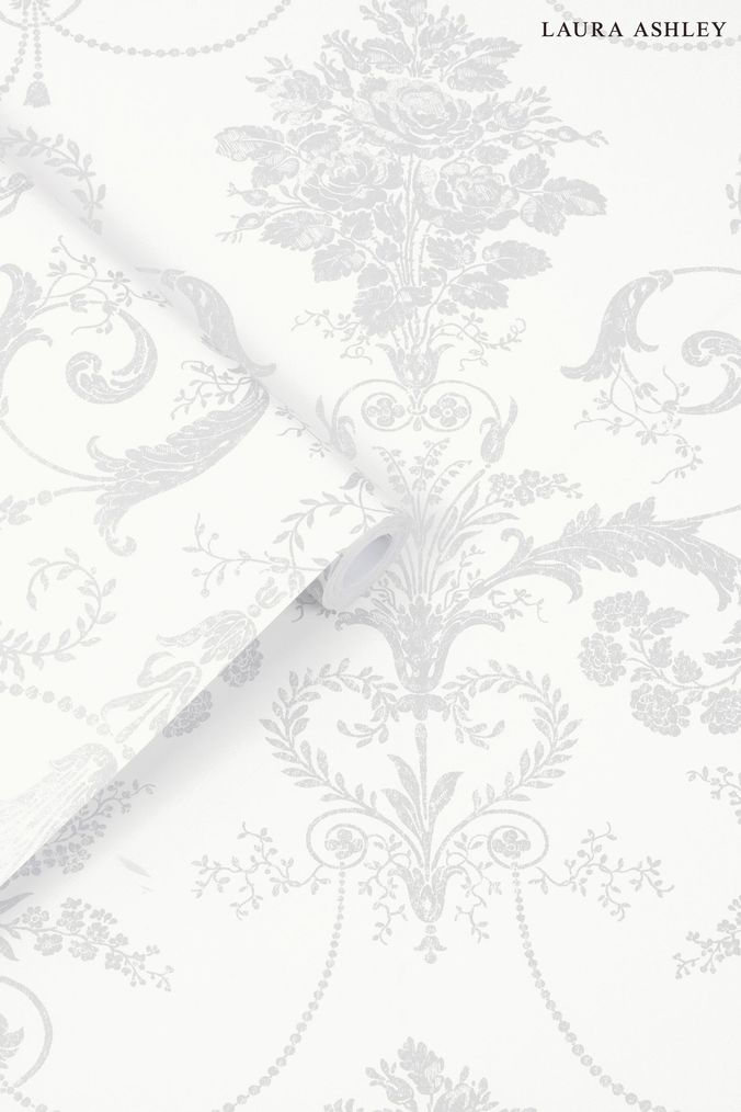 Grey silver store wallpaper