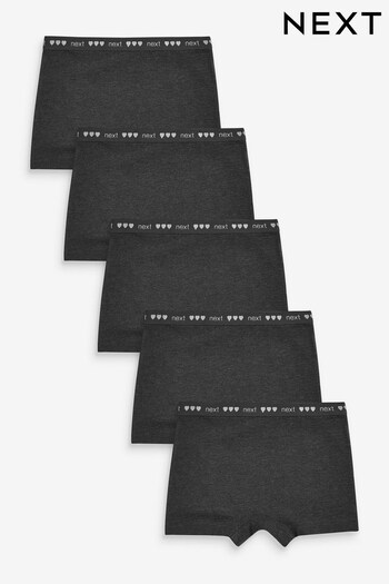 Charcoal Grey Kappa Shorts 5 Pack (2-16yrs) (253197) | £12 - £18