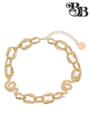 Bibi Bijoux Gold Tone Serpent Chunky Chain Necklace (253870) | £60
