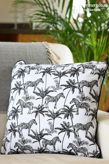 Navigate Black Madagascar Outdoor Cushion (254301) | £20