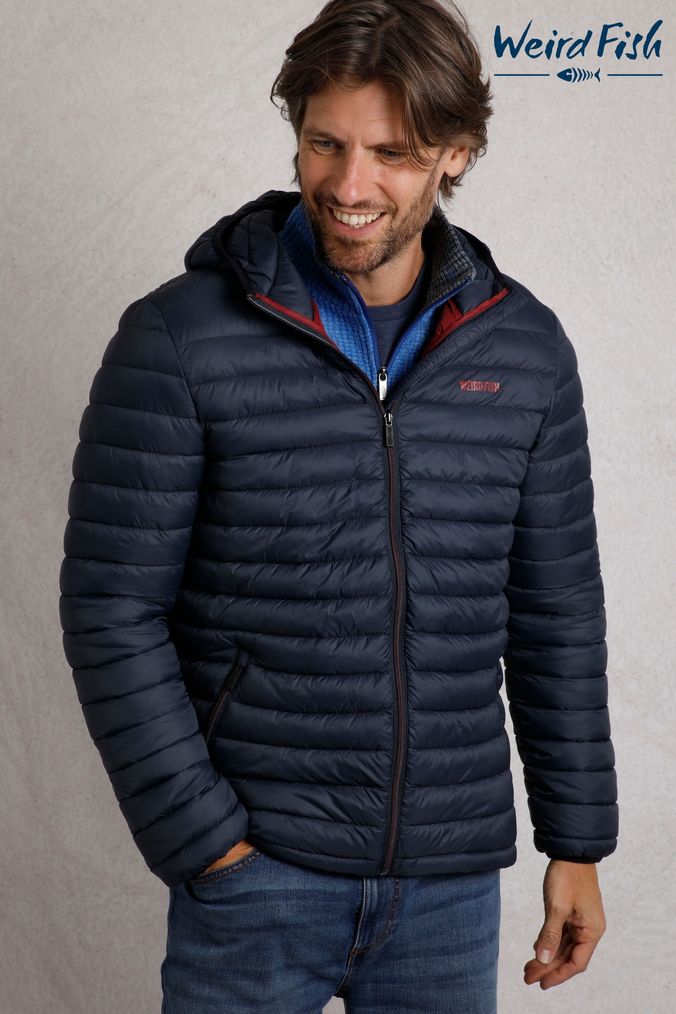 Buy Men s Hooded Weird Fish Coatsandjackets Online Next UK
