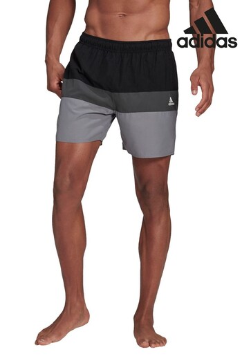 adidas Black Performance Short-Length Colorblock Swim Shorts (255132) | £33