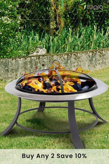 Tepro Silver Garden City Log Burning Fireplace (255334) | £130
