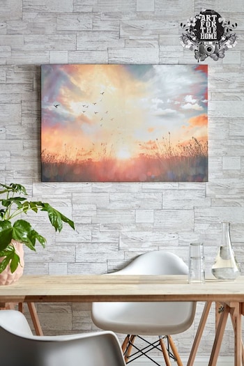 Art For The Home Multi Serene Sunset Meadow Wall Art (255613) | £58