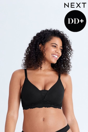 Black DD+ Light pad Non Wire Lounge Bra (256249) | £24