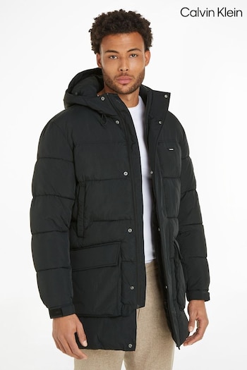 Calvin Klein Longlength Quilt Black Jacket (256284) | £350