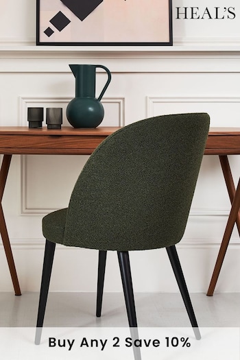 HEAL'S Green Austen Bouclé Dining Chair (256444) | £360