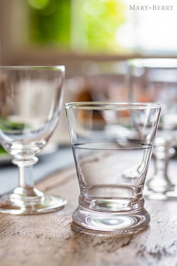 Mary Berry Set of 4 Clear Signature Tumbler Glasses (256826) | £39