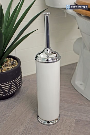 Showerdrape White Opera Freestanding Toilet Brush Holder (257009) | £30