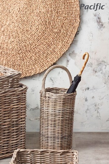 Pacific Grey Kubu Umbrella Storage Basket (257059) | £65