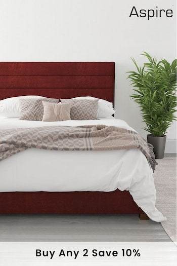 Aspire Furniture Bordeaux Red Kelly Ottoman Bed (257380) | £550 - £845
