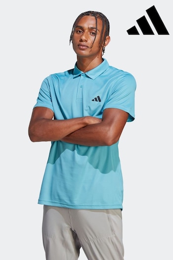 adidas Sky Blue Train Essentials Training Polo Shirt (257424) | £25