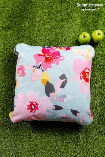 Navigate Blue Gardenia Outdoor Cushion (257677) | £20