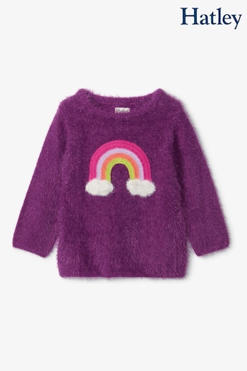 Hatley Purple Rainbow Fluffy Jumper (258302) | £40