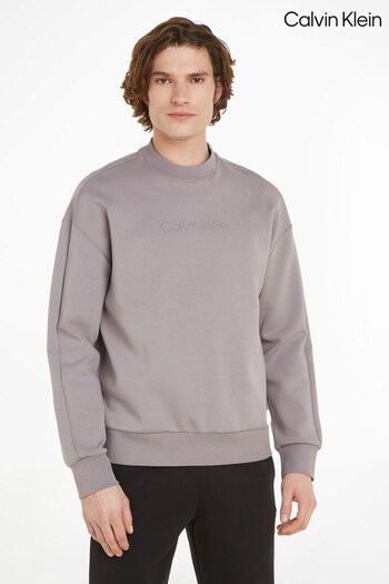 Calvin Klein Grey Embossed Logo Sweatshirt (258304) | £120