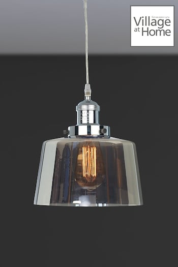 Village At Home Chrome Acton Ceiling Fitting (258373) | £119