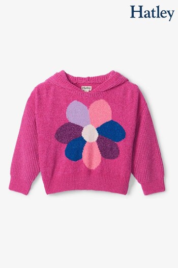 Hatley Pink Flower Power Pullover Sweater Hoodie (258485) | £40