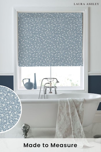 Laura Ashley Newport Blue Campion Wood Violet Made to Measure Roman Blinds (259152) | £84