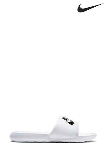 Nike White/Black Victori One Sliders (259189) | £30