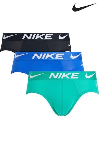 Nike prediction Black Mens Underwear Essential Micro Hip Briefs 3 Pack (259299) | £30