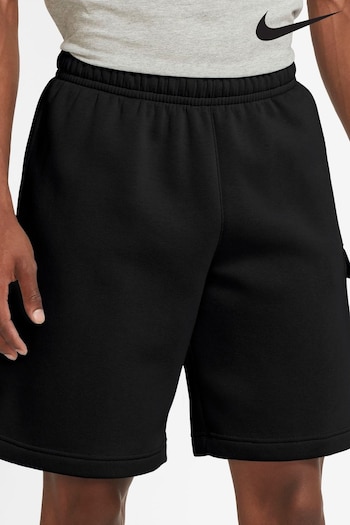 Nike classic Black Club Fleece Cargo Shorts (259653) | £45