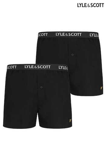 Lyle & Scott Woven Boxer Shorts Two Pack (260108) | £31