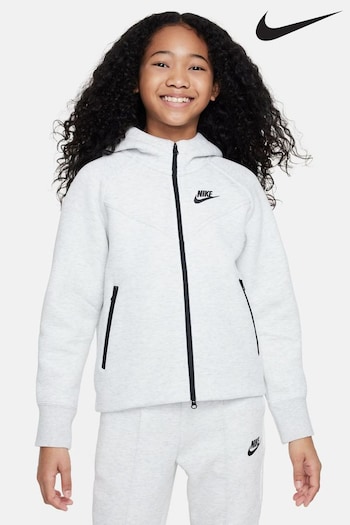 Nike Dark Grey Tech Fleece Zip Through Hoodie (260727) | £80