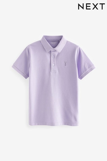 Lilac Short Sleeve Polo Lisa Shirt (3-16yrs) (260918) | £7 - £12