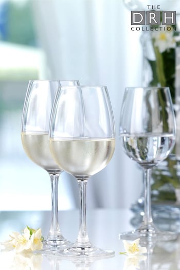 Set of 6 Clear Wine Glasses By The DRH Collection (260934) | £39