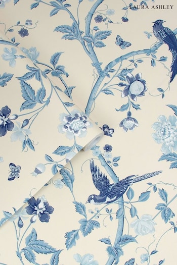 Laura Ashley Royal Blue Summer Palace Wallpaper Wallpaper (261177) | £46