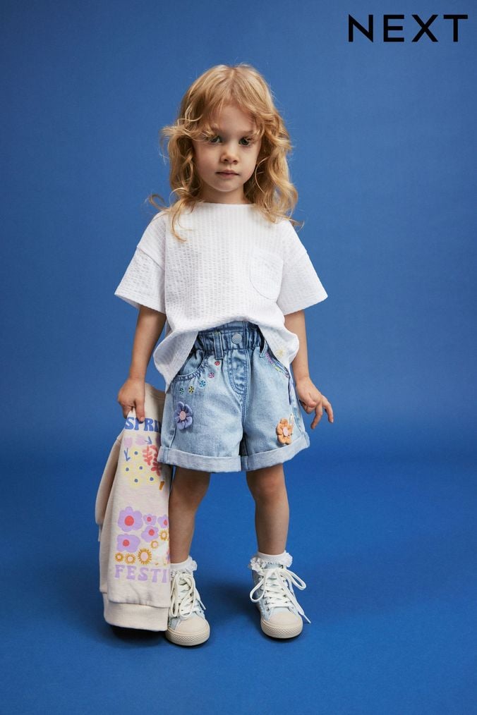Next girls clearance denim shorts