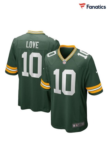 Nike Green NFL Green Bay Packers Home Game Jersey - Jordan Love (261648) | £105