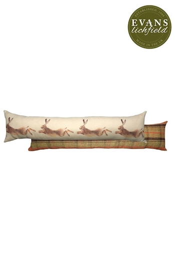 Evans Lichfield Natural Hunter Leaping Hare Draught Excluder (261694) | £24