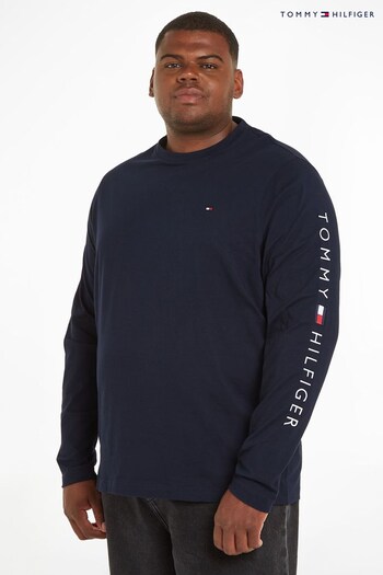 Tommy Hilfiger Blue Big & Tall Long Sleeve T-Shirt (261989) | £55