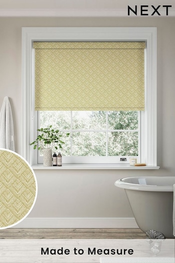 Yellow Drawn Geo Made to Measure Roller Blind (262048) | £57