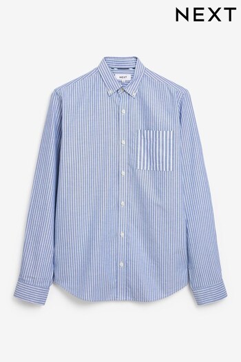 Blue/White Mix Stripe Stripe Long Sleeve Shirt (262437) | £30 - £32