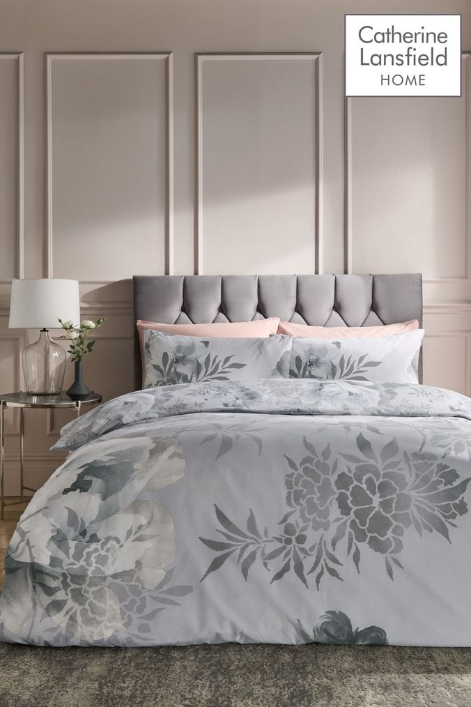Floral online grey bedding