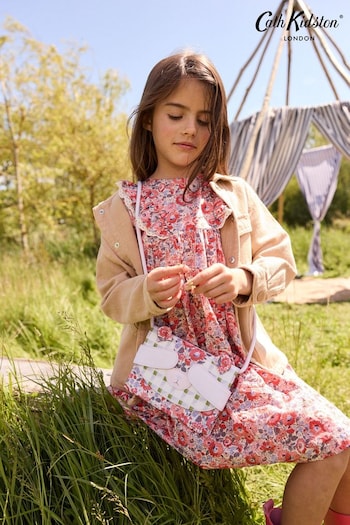 Cath Kidston Pink/Blue Ditsy Floral Bear Cross Body Bag (262770) | £24