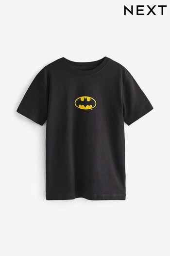 Black Batman Short Sleeve Superhero T-Shirt (3-16yrs) (262804) | £10 - £15