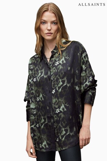 AllSaints Green Inez Celia Shirt (2630R0) | £149