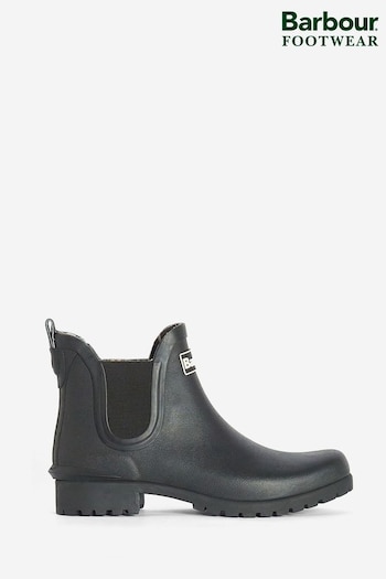 Barbour® Black Wilton Short Wellington Wildhorse Boots (263187) | £55
