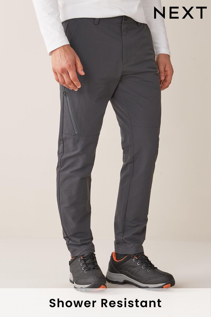 Buy Men s Black Elasticated Trousers Online Next UK