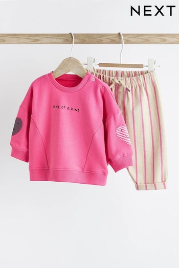 Pink 2pc Baby Sweater & Trousers Set (263925) | £14 - £16