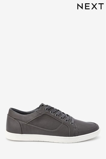 Grey Regular Fit Smart Casual Trainers (264396) | £38