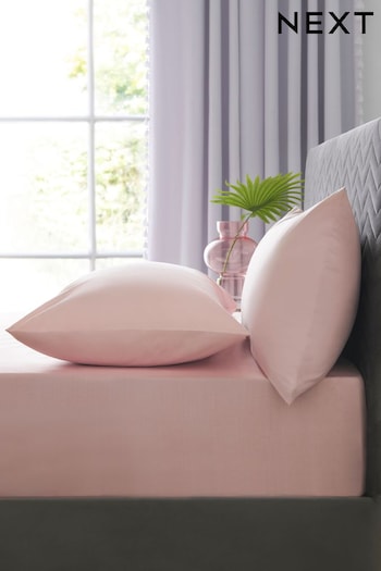 Pink Easy Care Polycotton Fitted Sheet (264447) | £6 - £15