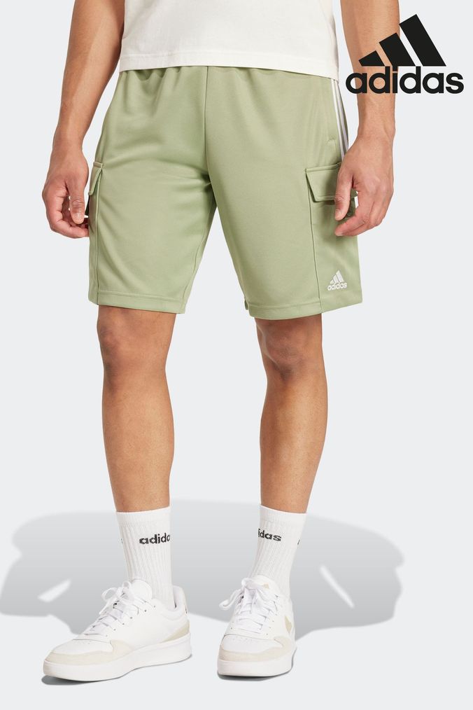 Buy Men s Adidas Green Shorts Online Next UK