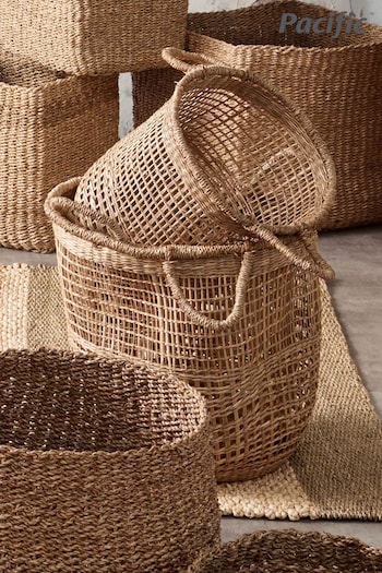 Pacific Set of 3 Natural Open Weave Storage Baskets (265171) | £80